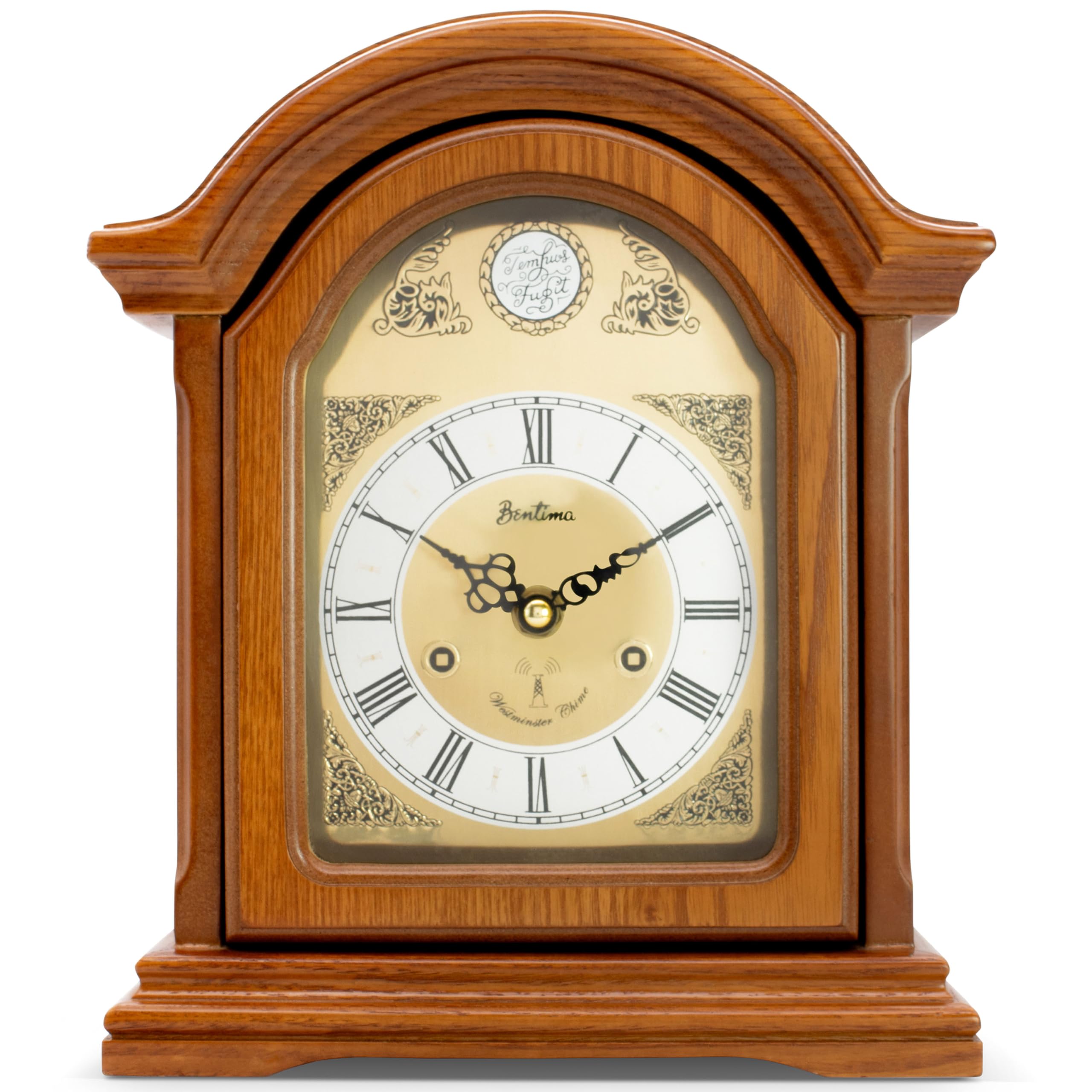 Acctim 77106 Redbridge Radio Controlled Wooden Mantel Clock with Chime