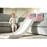 Glaf Couch Slide, Indoor Use for Stairs Bed Sofa, HDPE Plastic Adjustable Kids Play Slide (Pink)
