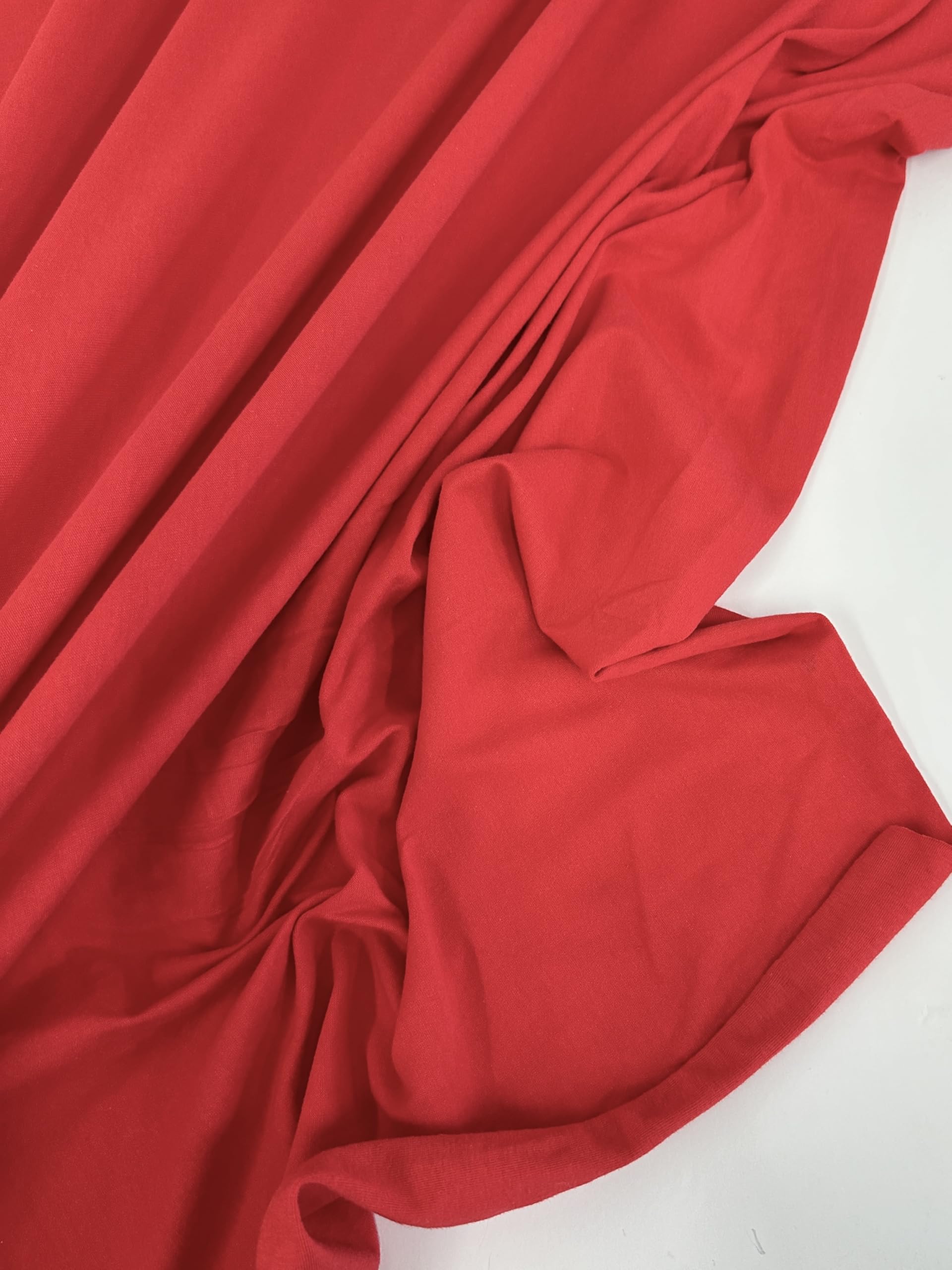 Photo 1 of ***MISSING PARTS***
Cotton Jersey Spandex Fabric - Soft - Breathable - All Way Stretch Fabric - Medium Weight - Perfect Choice for Baby Grow, Tshirts, and Cotton Jersey Sheets - 58 Inches Wide - 1 Yard (Red)