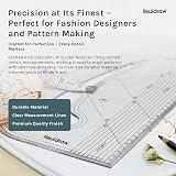 Liquidraw Pattern Maker Perspex Ruler 43 x 19 cm Bevelled Edge Pattern Tool view 2