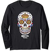 Corona Extra Sugar Skull Long Sleeve T-Shirt