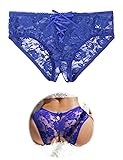 ohmydear Womens Lace Boyshorts Crotchless Sexy