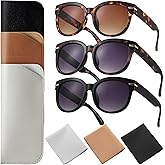 GGSTDDUP 3 Pack Bifocal Reading Sunglasses for Women, UV400 Protection Sun Copmputer Reader With Metal Hinge