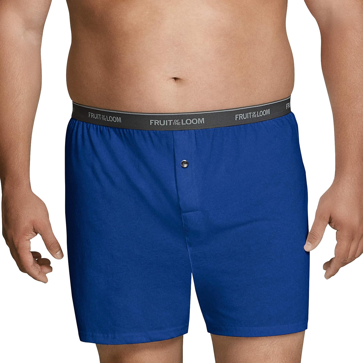 Fruit of the Loom Men's Tag-Free Boxer Shorts (Knit & Woven) at  Men’s Clothing store