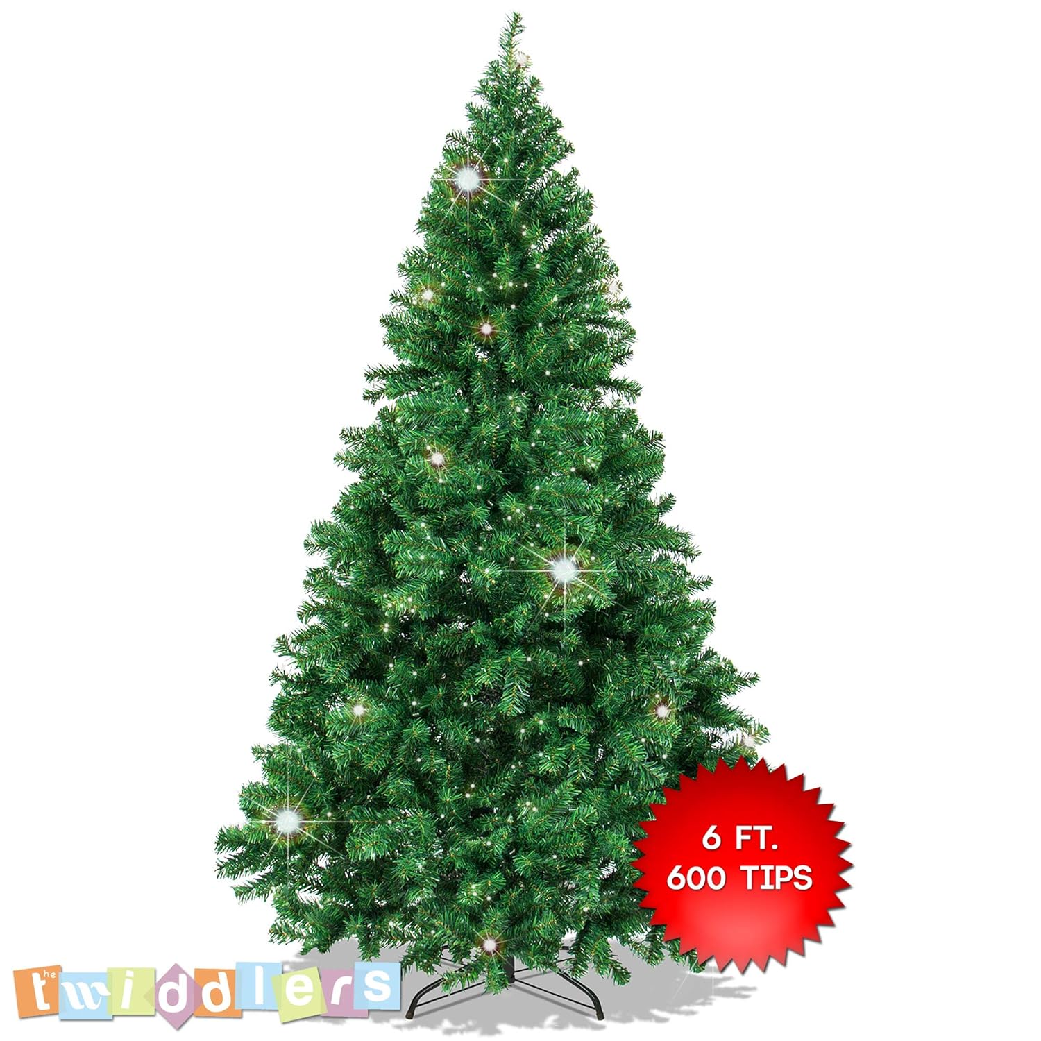 The Twiddlers Premium Large Artificial Green Christmas Tree 6FT / 180CM
