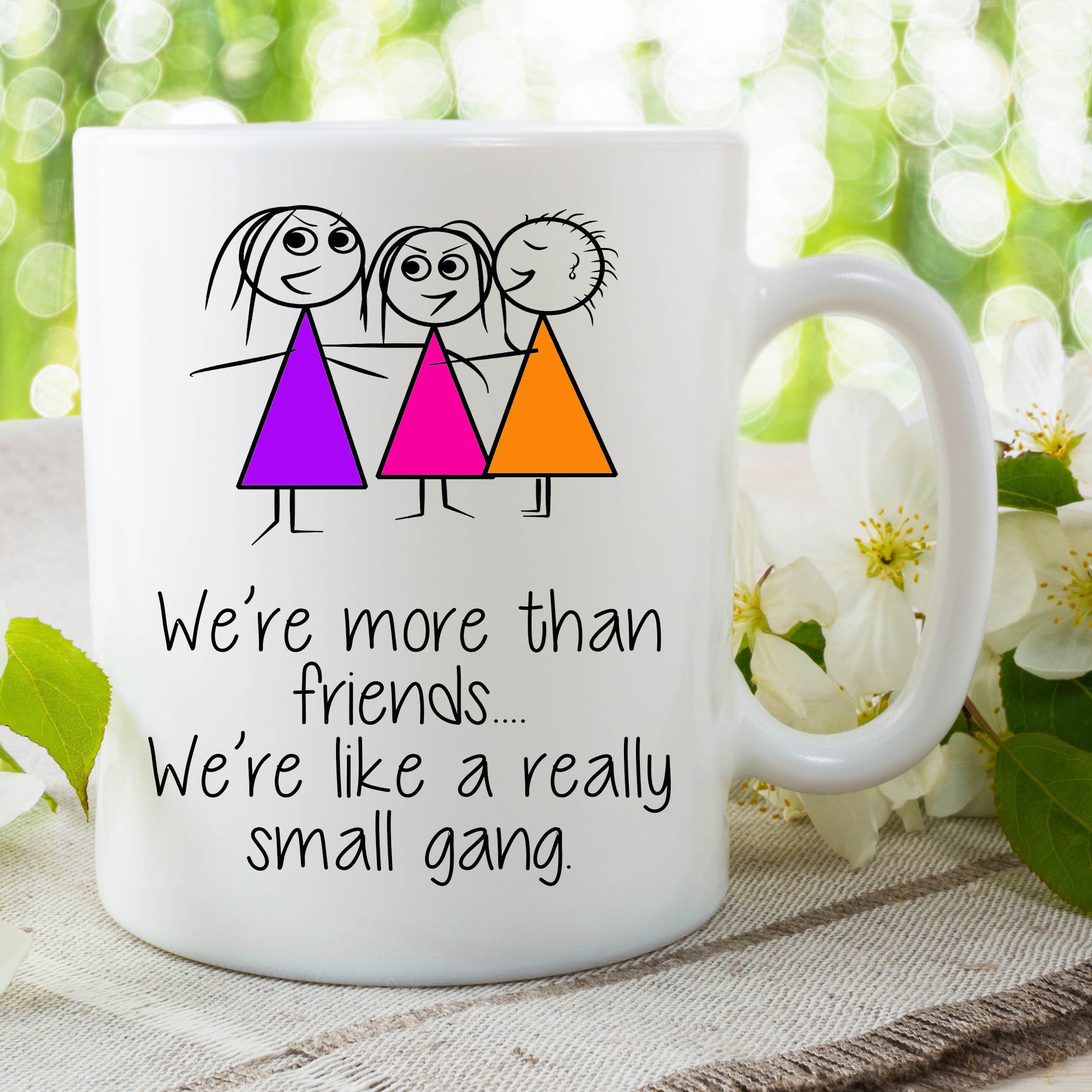 Best Friend Mug Funny Novelty Gifts Humour Cup Small Gang Birthday WSDMUG644