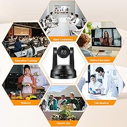 HCSTVCON USB PTZ Camera 20X Optical Zoom,1080P