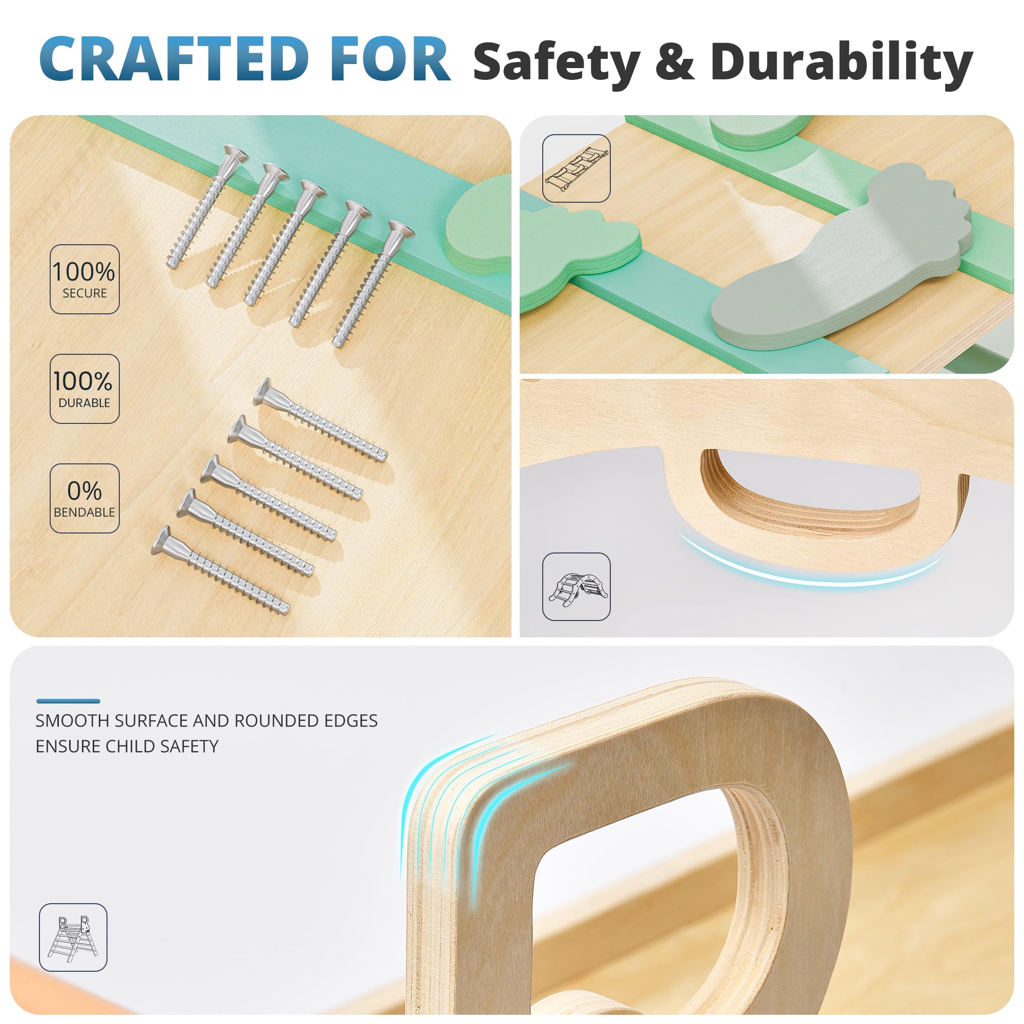 BlueWood 10-in-1 Pikler Triangle Set, Toddler