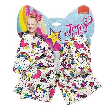 Amazon Com Jojo Siwa Large Light Up Cheer Hair Bow Unicorns
