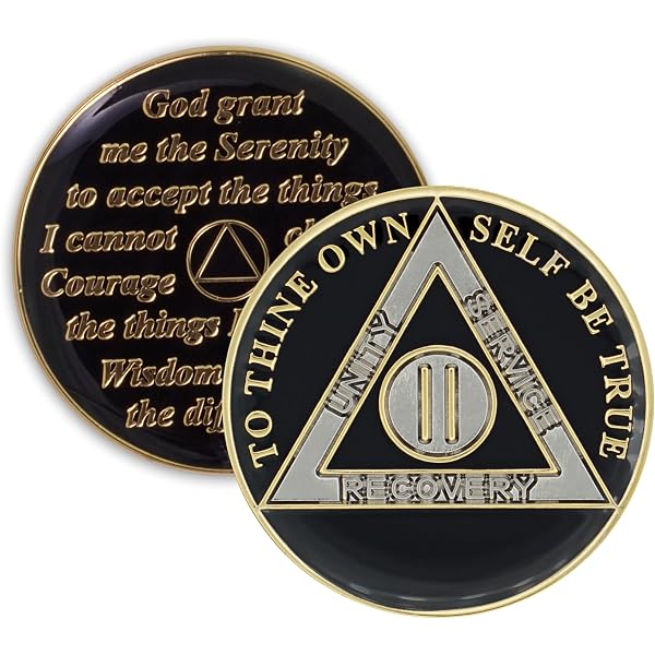 4 Year Chip 40 Year AA Medallions - Forty Year Alcoholics Anonymous Coins And Chips Aa Coin 4 Years