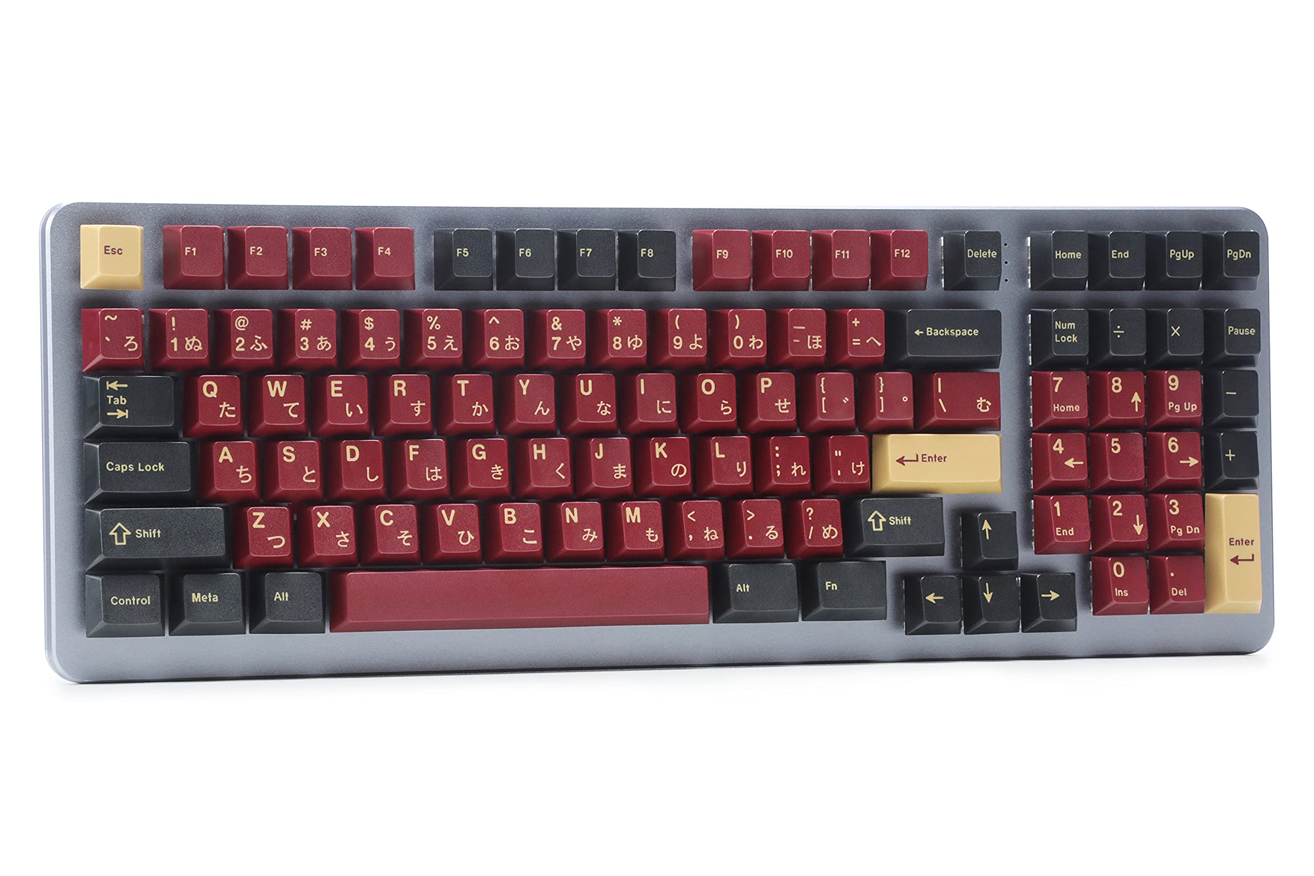 DROP + Redsuns GMK Red Samurai Keycap Set for Full-Size Keyboards - Compatible with Cherry MX Switches and Clones (1800 Layout 113-key Kit)