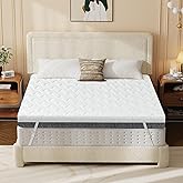 Extra Firm Mattress Topper King Size 4 Inch, Firm to Extra Firm Mattress Pad with Dual Sides Flippable for Back Pain Relief, High-Density Support Bed Topper with Washable Cover, CertiPUR-US,80" x 76"