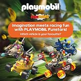 Playmobil Fun Stars Racing Banana Toy Car with Pull-Back & Disc Launcher view 6