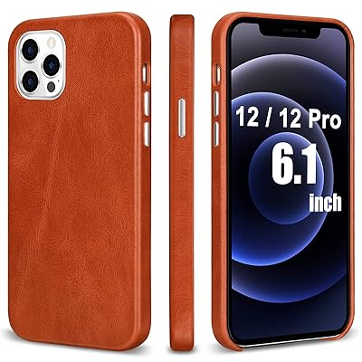 TOOVREN Genuine Leather Case for iPhone 12 Pro UK Ubuy