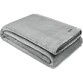 Nautica - King Blanket, Soft Plush Fleece Bedding, Ideal for Bed or Couch, Oeko-Tex Certified (Solid Grey)