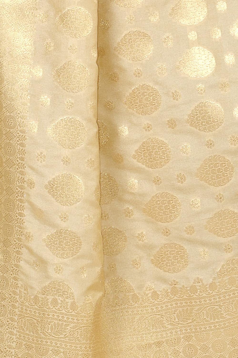 chandrakala women's kataan silk blend zari work banarasi dupatta(d162)