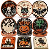 Oigco 60PCS Halloween Party Supplies, Vintage Halloween Plates and Napkins Set with 9-inch Dinner Plates, and Napkins for Halloween Birthday Party Decorations, Serves 30
