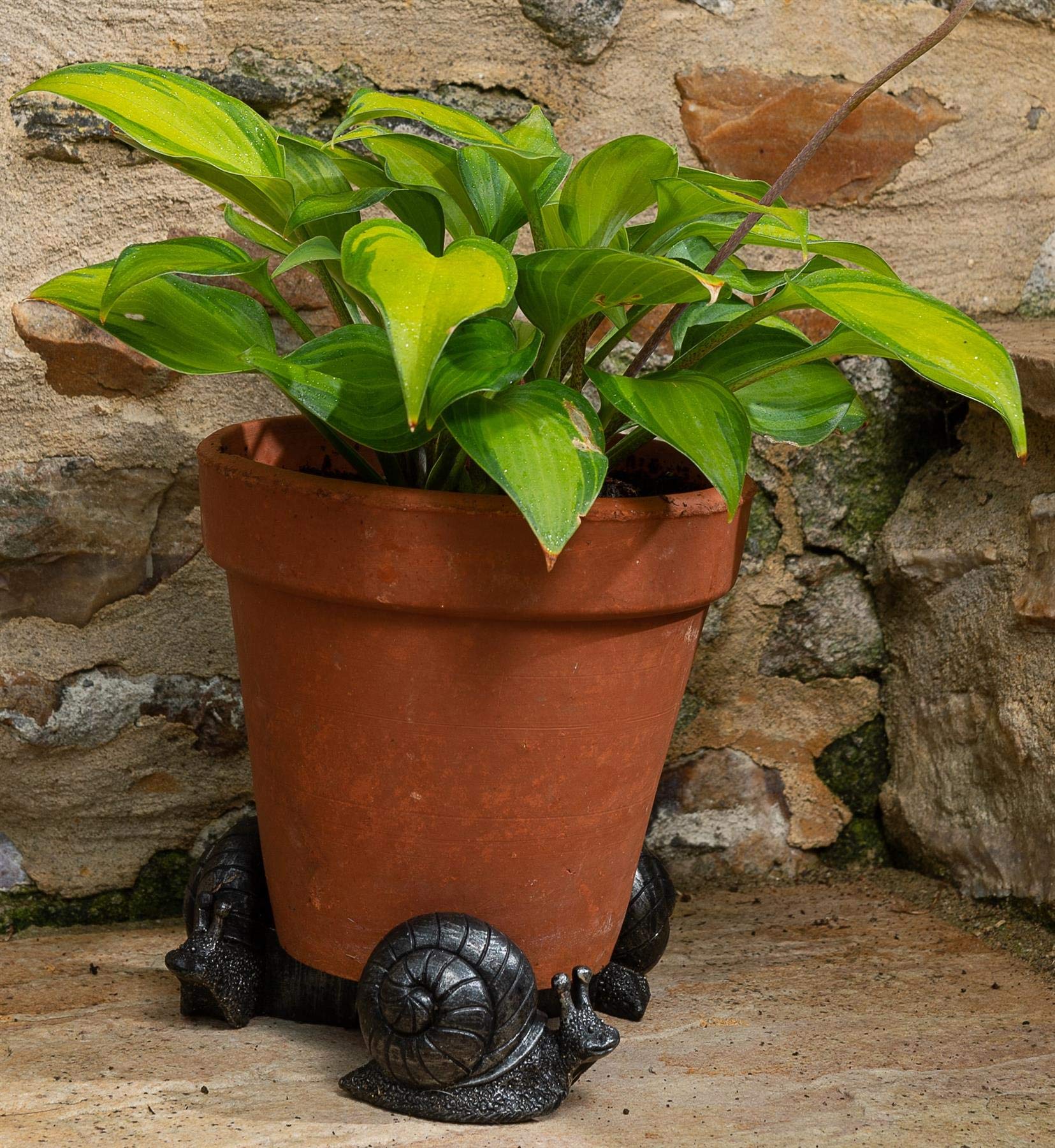 Potty Feet Snail Figures Plant Pot Feet - Planter Support - Handmade Decorative Ornaments - 3pcs