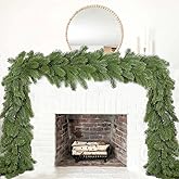 Fomlily Pine Garland Christmas Decoration, 6ft Christmas Greenery Garland Artificial Spruce Pine Needles for Holiday Mantel Fireplace Table Centerpiece Decor