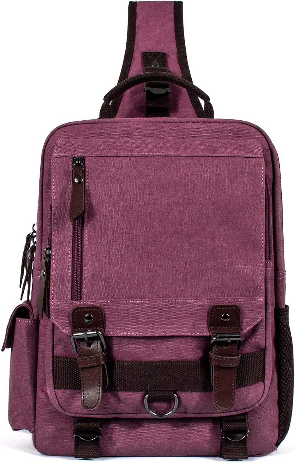 leaper retro messenger bag canvas shoulder backpack travel rucksack sling bag