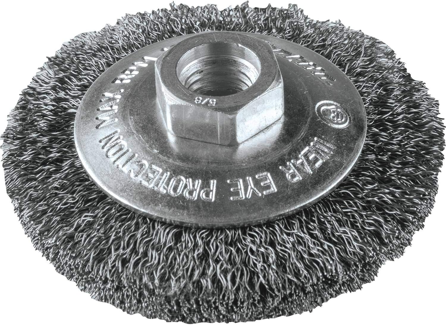 Wire Brushes Crimped Wire Bench Wheel Brush Angle Grinder 6" x 5/8" for