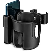 Clip-On Walker Cup and Phone Holder – Only Designed to be Compatible with Drive Medical ''Nitro'' Rollator Walkers.