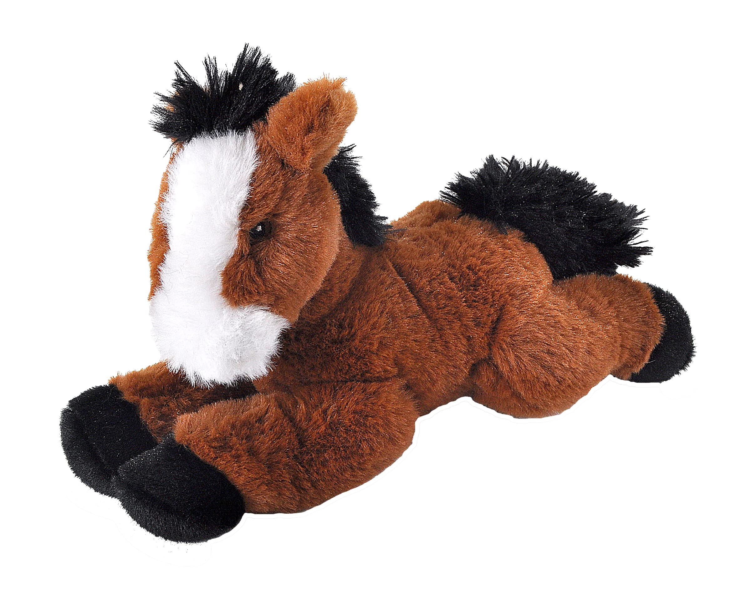 Wild Republic Ecokins Mini Horse, Stuffed Animal, 8 inches, Gift for Kids, Plush Toy, Made from Spun Recycled Water Bottles, Eco Friendly, Child’s Room Decor
