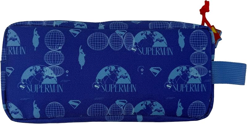 Superman, Estuche cilíndrico, Portatodos, Material Escolar, Estuche, Color Azul, Producto Oficial
