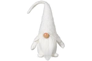 Funoasis Christmas Gnome Snow White Swedish Handmade Plush Gnomes Home Holiday Decor Ornaments Adorable Lucky Valentine Easter Thanks Giving Day Xmas Gift Stuffed Gnomes (Snow White- 16 inches)