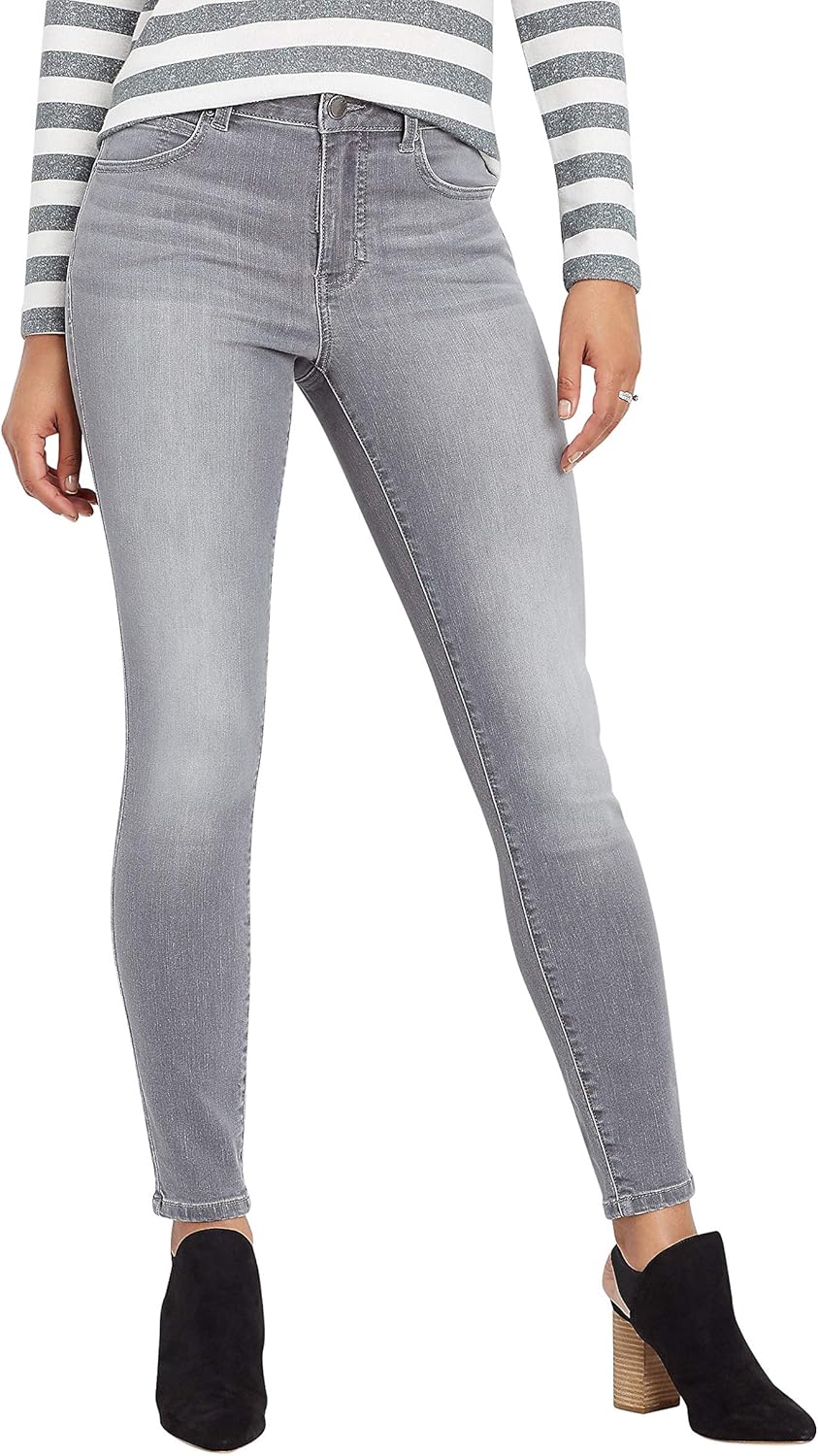 maurices Women's Everflex TM Gray High Rise Stretch Skinny Jean 0 Gray