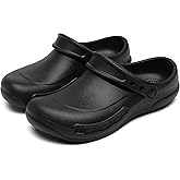 ZEENXIUYA Unisex Non Slip Work Chef Shoes Waterproof Closed Toe Kitchen Clogs Restaurante Food Service Garden Nurse Black