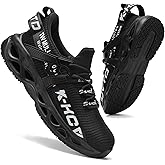 ARISIC Steel Toe Shoes for Men Women Non Slip Work Shoes Lightweight Waterproof Slip on Sneakers Women Kitchen Chef Slip Resistant Food Service