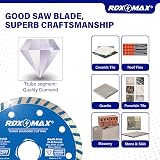 RDXMAX 115mm Diamond Cutting Discs 2 Pack 4.5 inch Turbo Thin 2.2mm view 2