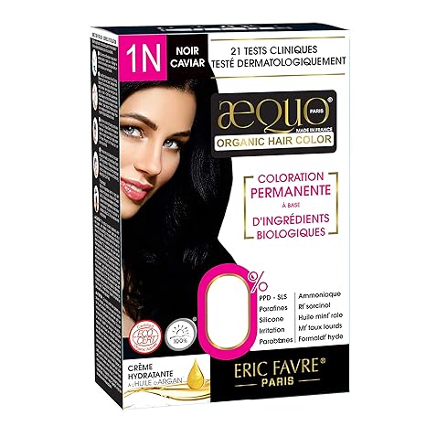 Buy Aequo Permanent Organic Hair Color Women 1n Jet Black 170ml