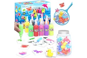 COODOO Magic Water Elf Toy Craft Kits for Kids, DIY Your Own Aqua Fairy Water Pets & Squishy Maker Toys with 10 Magic Gels and 8 Molds, Art Supplies Arts and Crafts for Kids Boys and Girls Ages 4-8 6-8