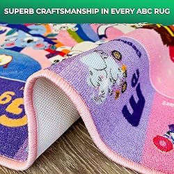QUOKKA Small Classroom Girl Rug for Kids - 60x41