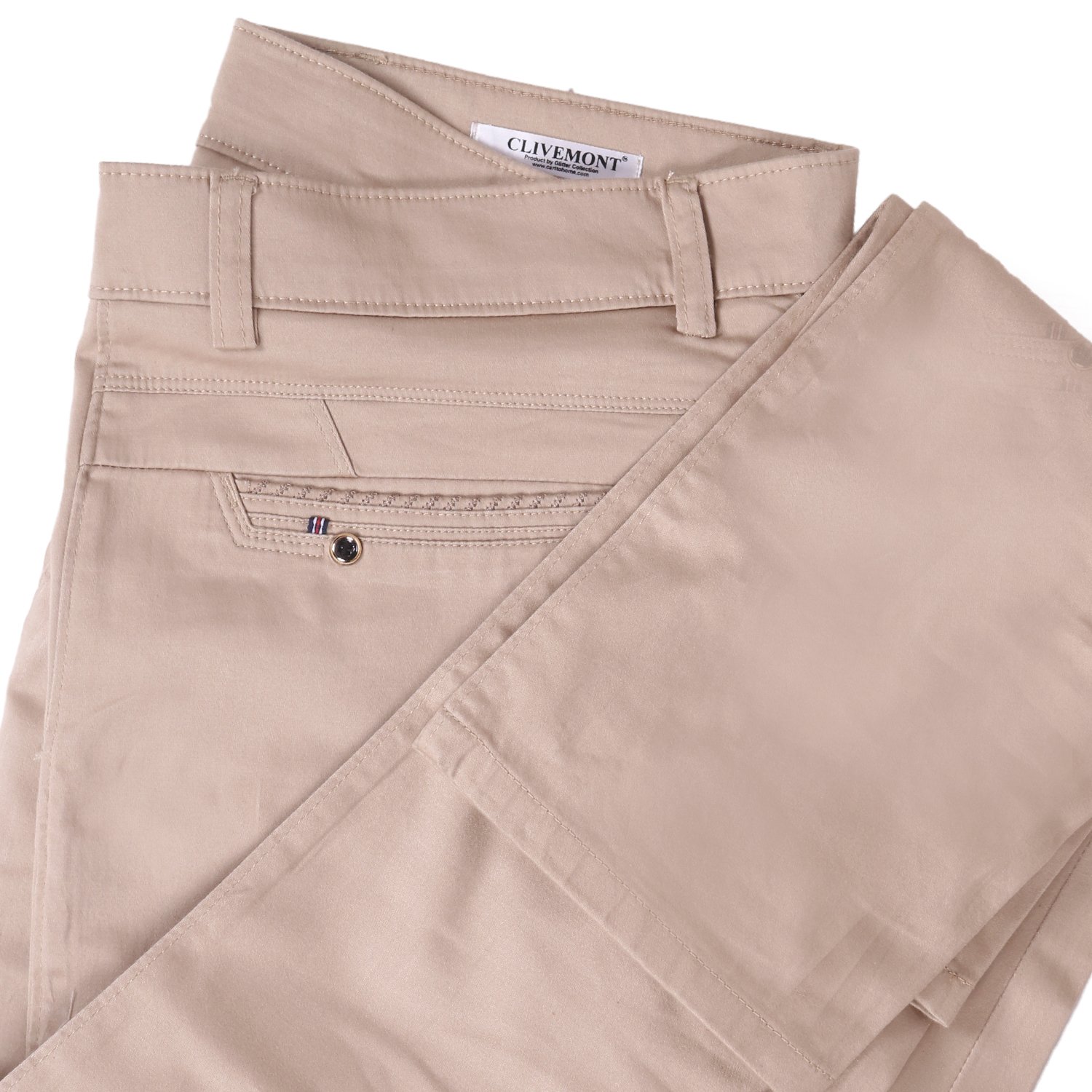 clivemont men's off white formal regular fit trouser cloc2