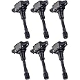 ENA Set of 6 Ignition Coil Pack Compatible with Infiniti Nissan 350Z Altima Maxima Murano Pathfinder Quest EX35 FX35 G25 G35 JX35 M35 M35h Q50 Q70 QX60 2.5L 3.5L V6 2007-2020 Coils for UF550 522082