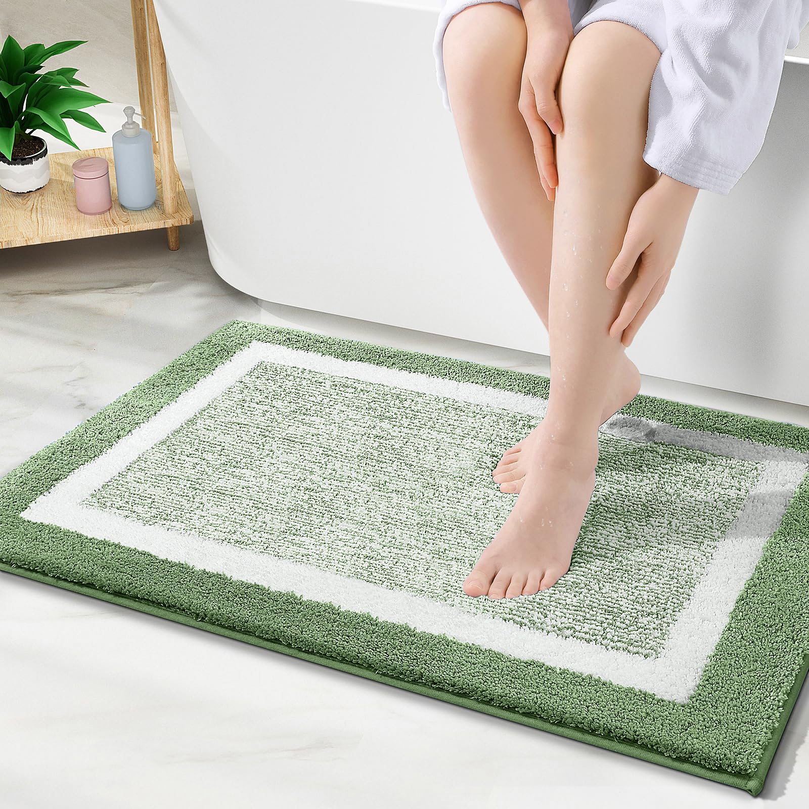 OLANLY Bathroom Rugs 30x20, Extra Soft and Absorbent Microfiber Bath ...