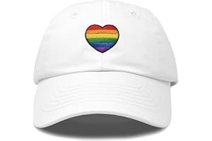 Giavuwn Embroidered Pride Hat LGBT Cap Low Profile Distressed Dad Hat