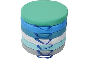 Factory Direct Partners SoftScape 15 inch Round Classroom Floor Cushions with Handles; Flexible Seating for Daycare, Preschool, Playroom; 2 inch Thick Deluxe Foam (6-Piece) - Contemporary, 11232-CT