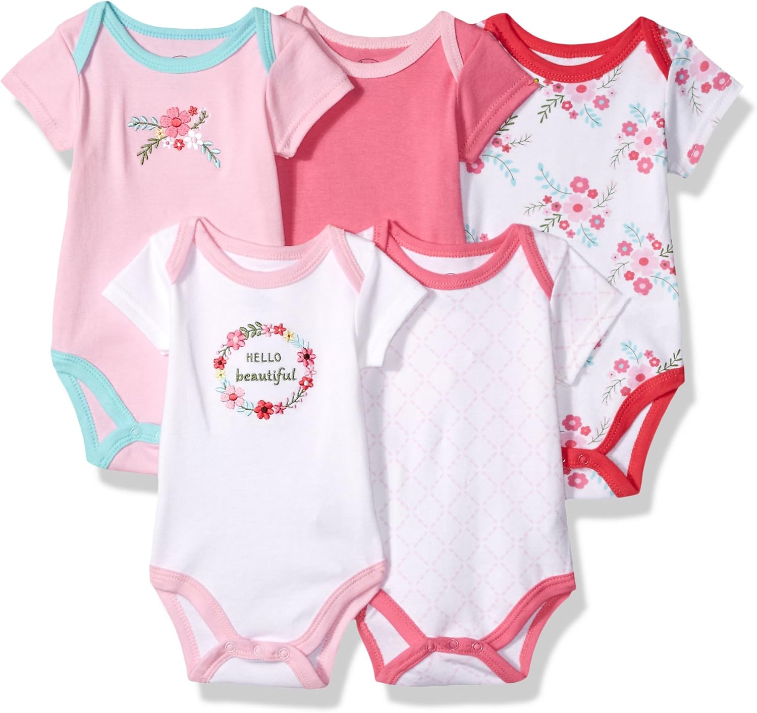 Luvable Friends Unisex Baby Cotton Bodysuits: Clothing