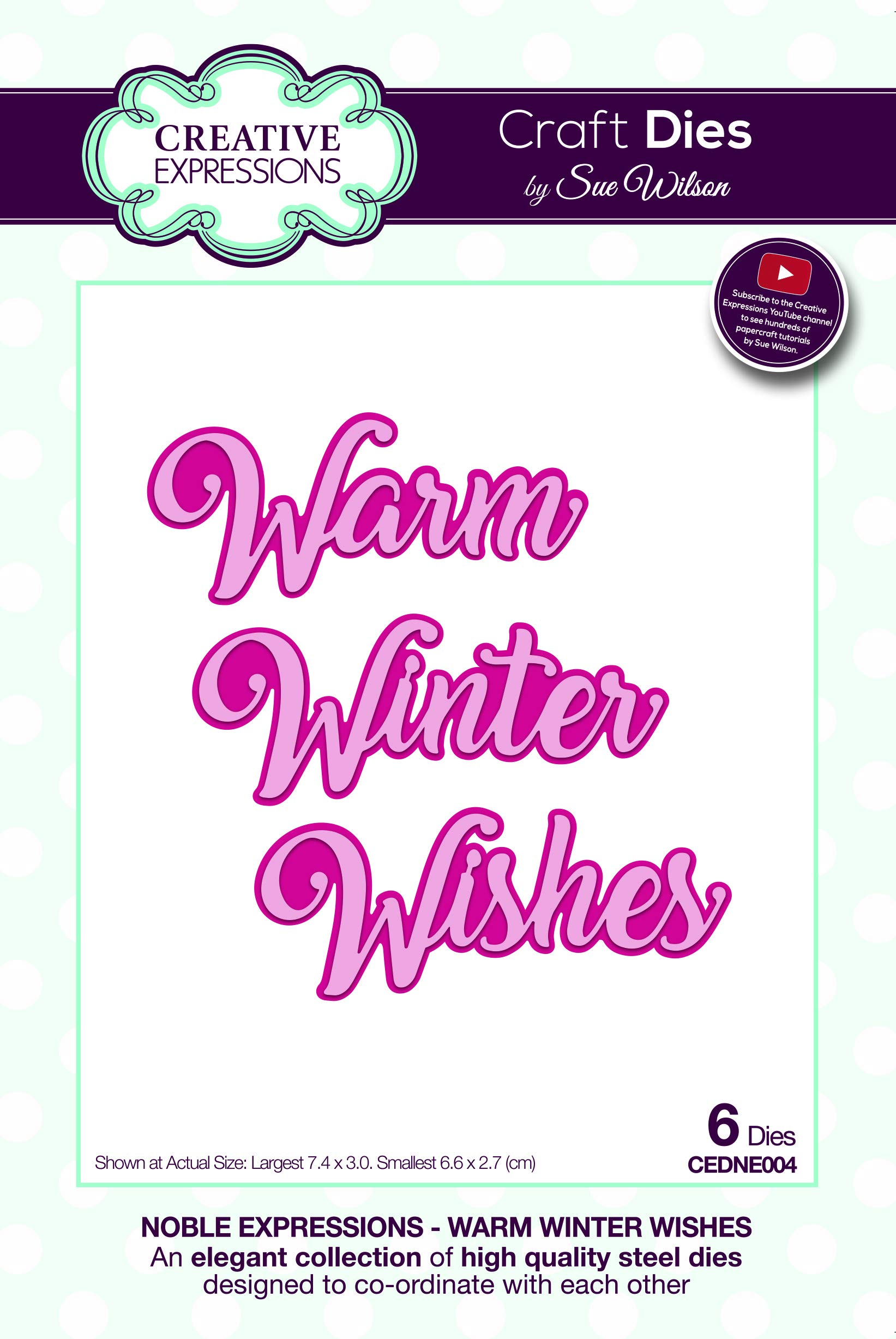 Sue Wilson Noble Expressions Winter Wishes Craft Die