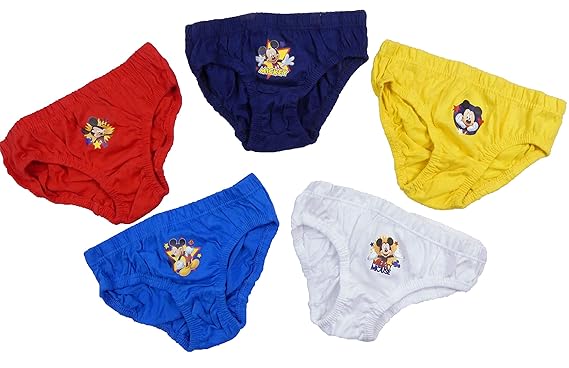 Childrens Character Mickey Mouse Fünf Slip Rutsch Unterwäsche Zwei Stile Zur Auswahl