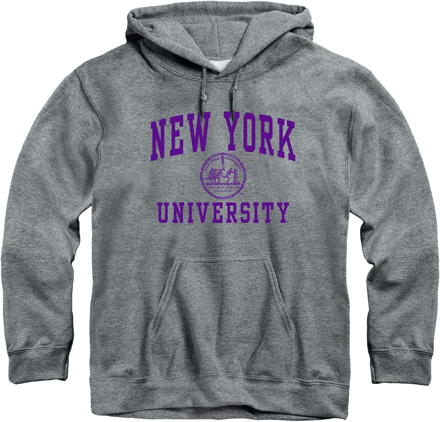 Ivysport Hooded Sweatshirt, Cotton/Poly Blend, Heritage Logo Grey: Clothing