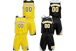 Custom Reversible Basketball Jerseys for Men Women Youth - Personalized Team League Uniform Print Name Number Logo