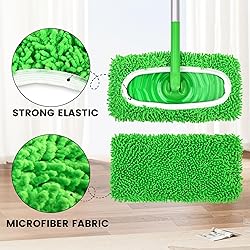 15Pcs Reusable Microfiber Mop Pads Compatible with