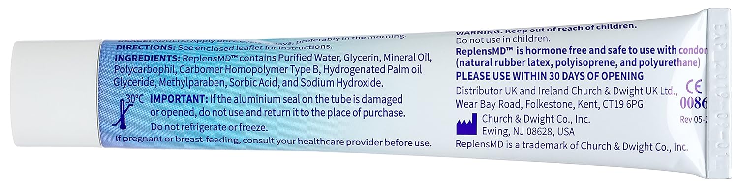 Replens MD Post-Menopause Vaginal Moisturiser - 12 Applications- Pack