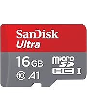 SanDisk Ultra 16GB microSDHC Speicherkarte + Adapter bis zu 98 MB/Sek., Class 10, U1, A1, FFP