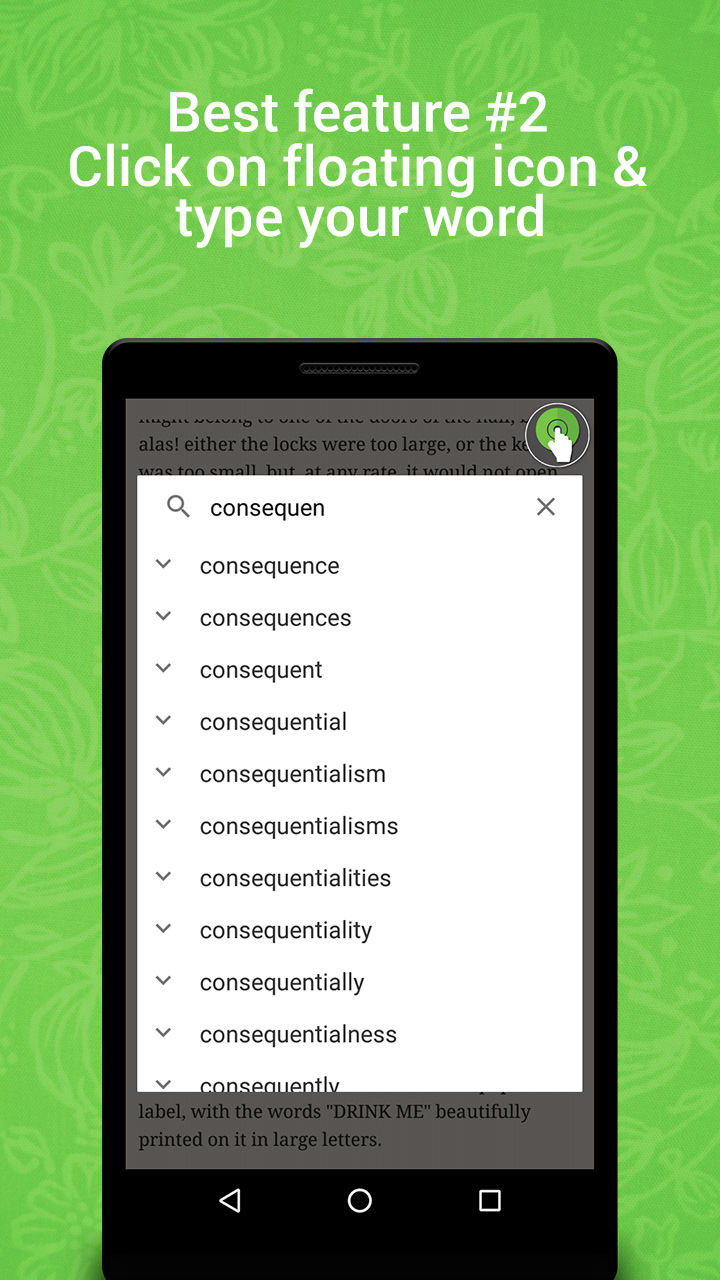 onTouch Dictionary pop upAmazon.co.ukAppstore for Android